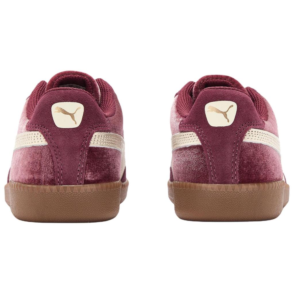 Puma 9-T Velvet Comfortable Versatile Training Shoes Women sneakers Burgundy 410478-03