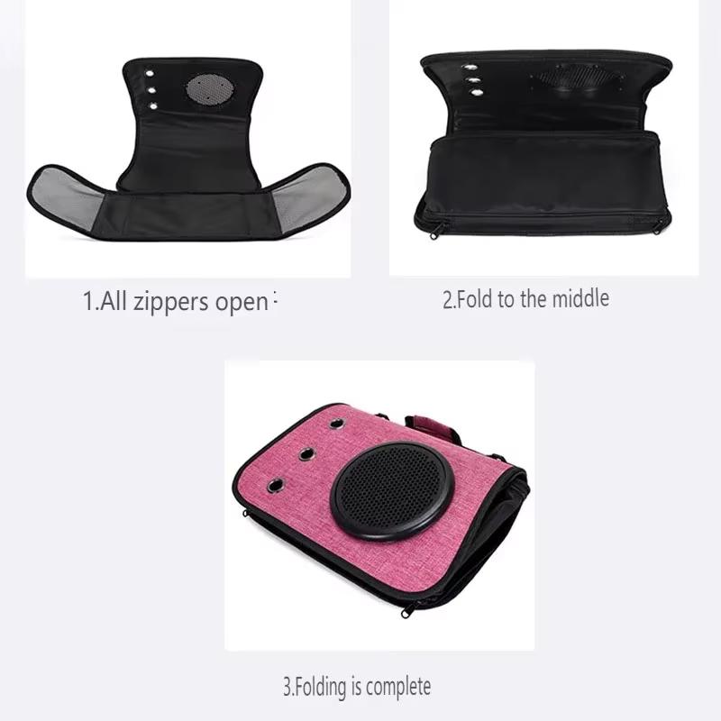 Przenośna Torba Podróżna dla Zwierząt Domowych dla Kota Składana Kapsuła Kosmiczna Torba Crossbody Lekka Outdoorowa Torba Ręczna Akcesoria dla Kota i Psa