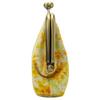 Pearl Eyeglass Case with Clasp Lilac Women's Semi-Hard Closure, Pattern, Yellow, HP-2