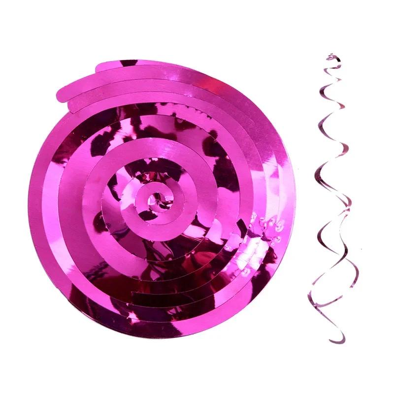 6pcs Party Spiral Decoration Birthday Party Wedding Decorative Ornaments Foil Swirls Banner Tassels Garland