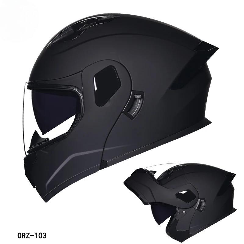 's Latest High-quality Motorcycle Modular Flip Helmet ABS Material Dual Lens Full Helmet DOT Batch