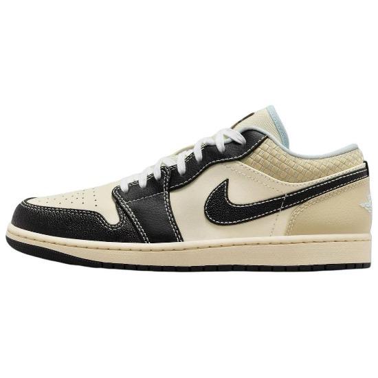 

Air Jordan 1 SE Low Coconut Milk Black HQ3437-101 Men s Size EU 47.5 бежевый/чёрный
