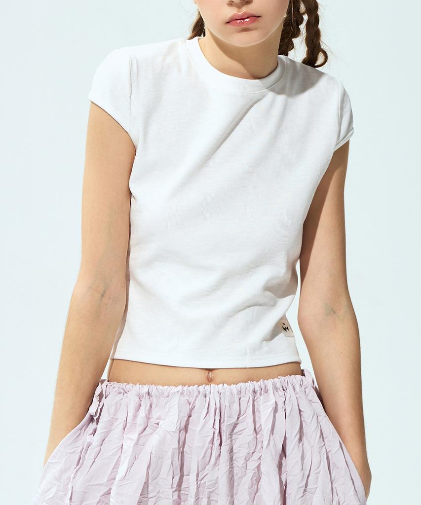 Waiowai Cotton Cap Sleeve Short Sleeve T-Shirt_2 Colors