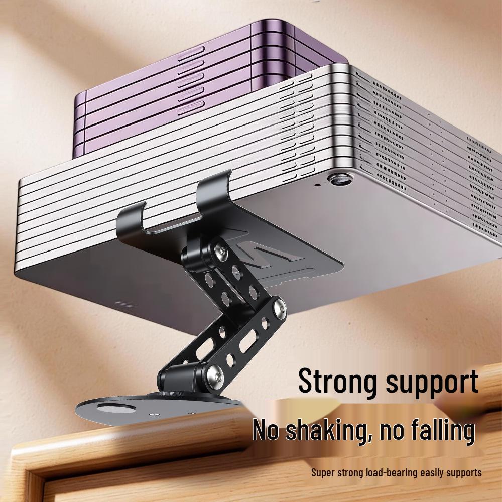 360° Rotating Metal Foldable Desktop Stand for Phone & Tablet