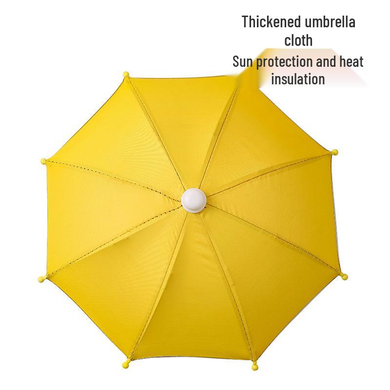 Mini Cycling Umbrella: Cute Mobile Phone Sunshade with Clip, Decorative Toy Umbrella