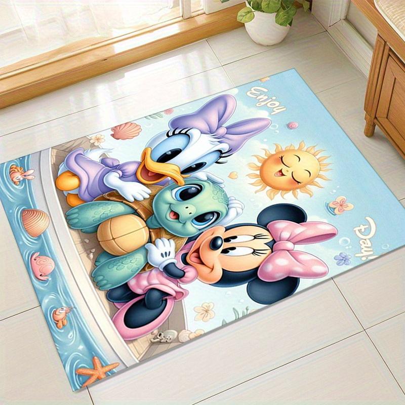 

1pc. Cute Cartoon Duck, Turtle, and Mouse Design Rug - Perfect for Home Decor, Office Carpet, Chair Cover, Outdoor Mat, and Gift Ideaz049054 60cm by 90cm