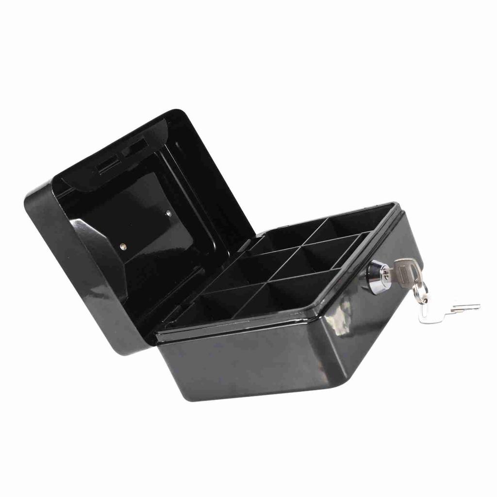 1Pc Mini Portable Iron Petty Lockable Cash Money Coin Safe Security Box Household New