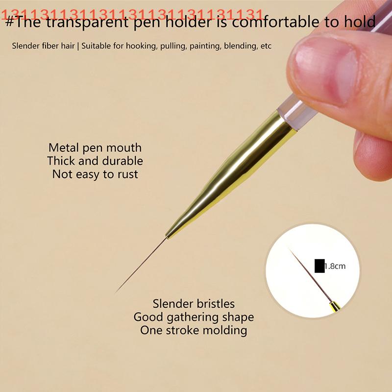 Pensule Liner pentru Nail Art Pensulă Gel pentru Unghii Extrem de Fină Pensulă pentru Pictură Lac de Unghii Desen Design Nail Art