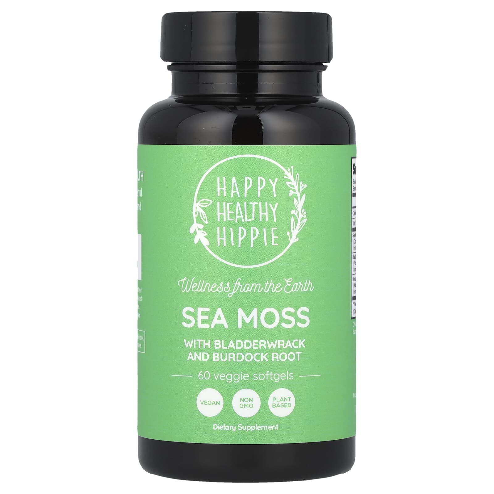 

Contains Sea Moss, Bladderwrack and Burdock Root, 60 Veggie Softgels