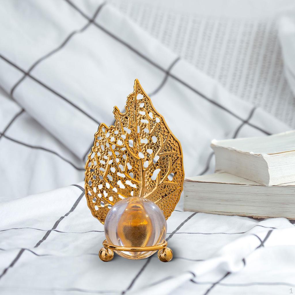 Leaf Ball Ornament Desk Decoration Decorative Adornment Art Crafts Home Decor Paperweight for