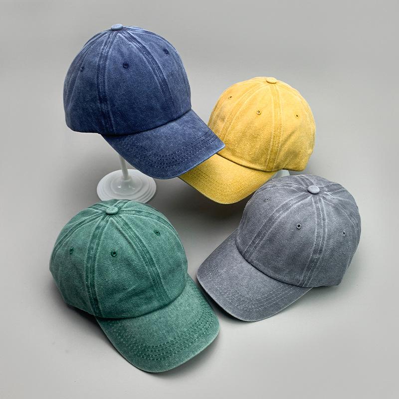 Classic Solid Color Fashionable Men'S And Women'S Baseball Caps Cotton Versatile Simple Sports Comfortable Breathable Sun Caps