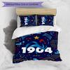 Juego de Ropa de Cama Estampada France Football de 3 Piezas Juego de Cubre Cama Acogedor y Transpirable como Regalo de Inauguración o Festivo