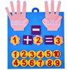 Educational 2PCS Kindergarten Felt Finger Math Busy Board Montessori Learning Toy Preschool Manipulatives for Classroom Kids