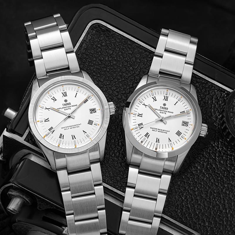 Thorn T004 Mechanical Watch PT5000 Automatic Movement Fashion Couple Watch 100m Waterproof Sapphire Luminous 34mm Tribute Watch