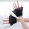 New Removable Flared Cuffs Tulle White False Sleeve Ornaments Detachable Sleeves Cuffs Nail Art Accessories