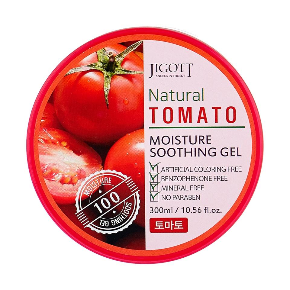 

JIGOTT NATURAL TOMATO MOISTURE SOOTHING GEL Увлажняющий успокаивающий гель с экстрактом томата, 300 мл,