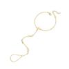 Exquisit Zircon Gold Color Cross Bracelets for Women Ladies Luxury Rings Link Chains Connecting Harness Bracelets Jewelry Gifts