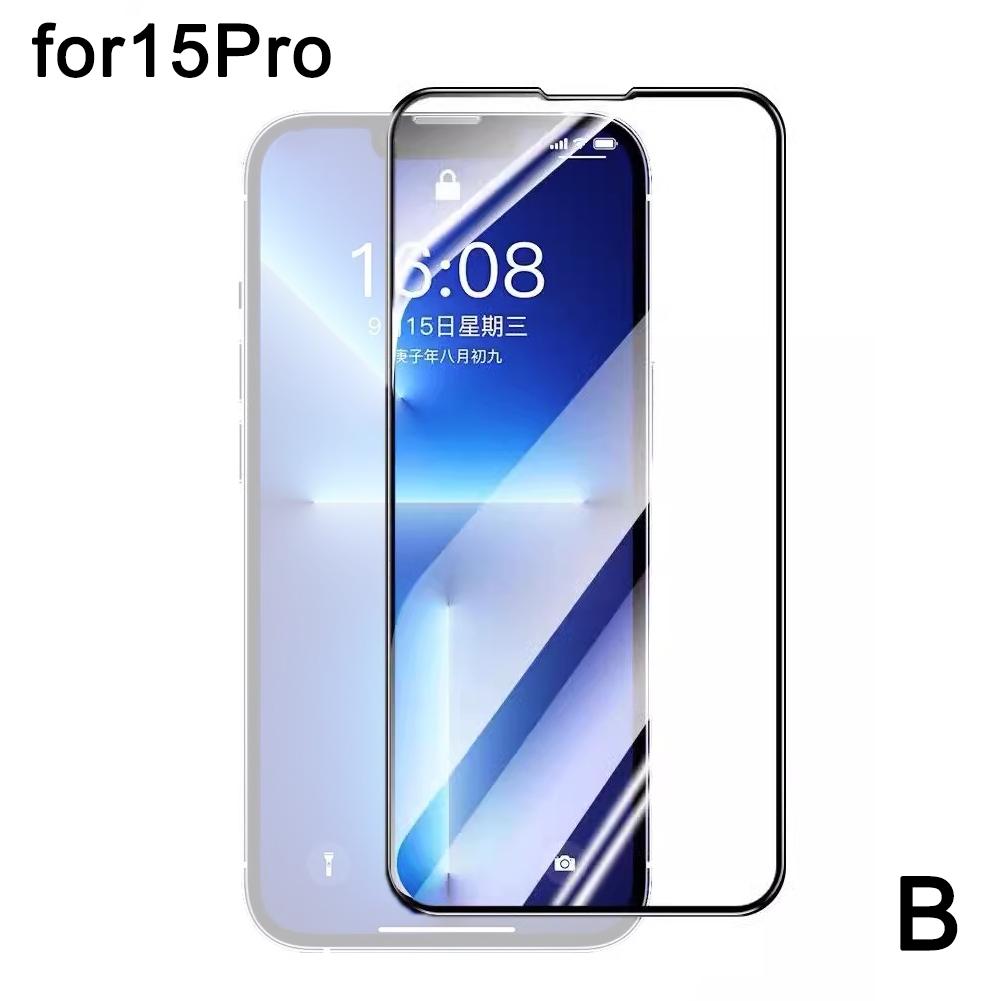 1Pcs HD Screen Protective Tempered Film for Iphone 15pro Film Peep Anti HD Protective 15 W4B3