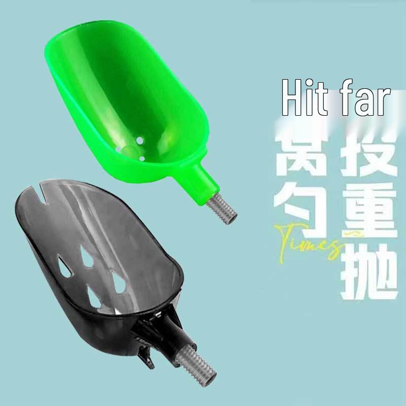 Long-Distance Casting Bait Spoon: Compact Feeder for Precise Wild & Rock Fishing