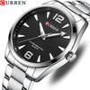 CURREN Herrenuhr mit Stahlarmband, Business-Uhr, Quarz, Herrenuhr, schlichter Stil, modisch