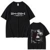 Anime Death Note Misa Merch Tshirt Unisex Women Casual Vintage Streetwear Unisex High Quality Soft Cotton Tshirt Male Fashion Tees