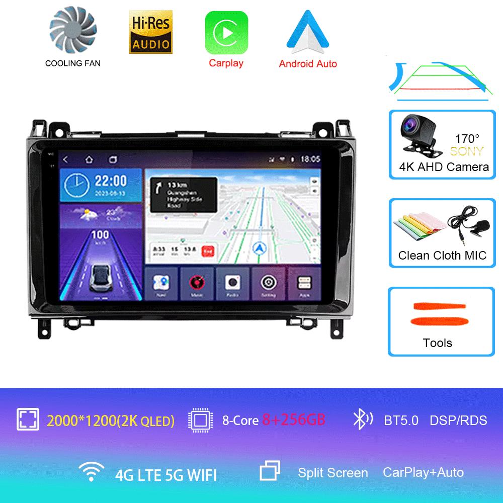Radio auto Android 14 Pentru Mercedes-Benz B-Class T245 2005 - 2011 Player video multimedia Navigație stereo Nu 2din 2 din dvd