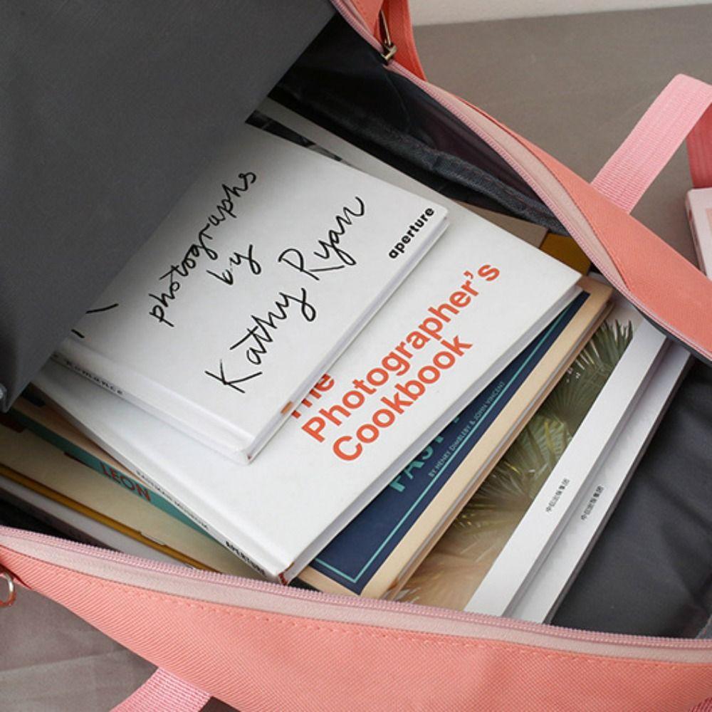 Simple Badge Shoulder Backpack Nylon Korean Style School Bag Sweet Large Capacity Bags  Girls