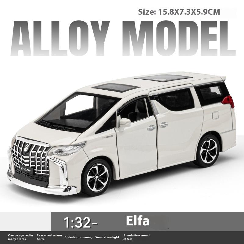 

Игрушечная модель автомобиля Toyota Alfa из сплава в масштабе 1/32 - Звуковые и световые эффекты, Ретро пружинный механизм - Любимый игровой набор для детей для бесконечного веселья! белый