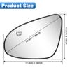 Left Right Side Rearview Wing Mirror Glass for Toyota Corolla 2014– US Model Heated Side Mirror Glass Left Hand Drive