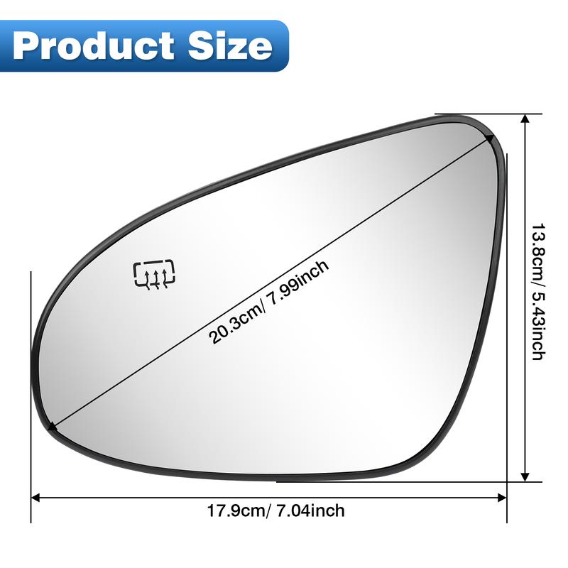 Left Right Side Rearview Wing Mirror Glass for Toyota Corolla 2014– US Model Heated Side Mirror Glass Left Hand Drive
