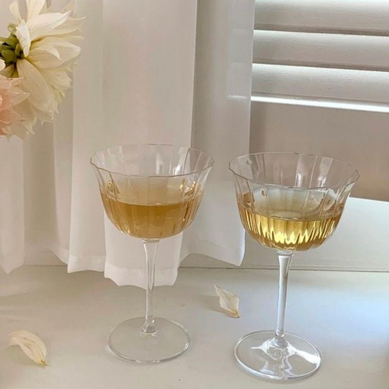 Elegant Table French Fitz Crystal Glass (Wine Glass Cocktail Honeymoon Gift)