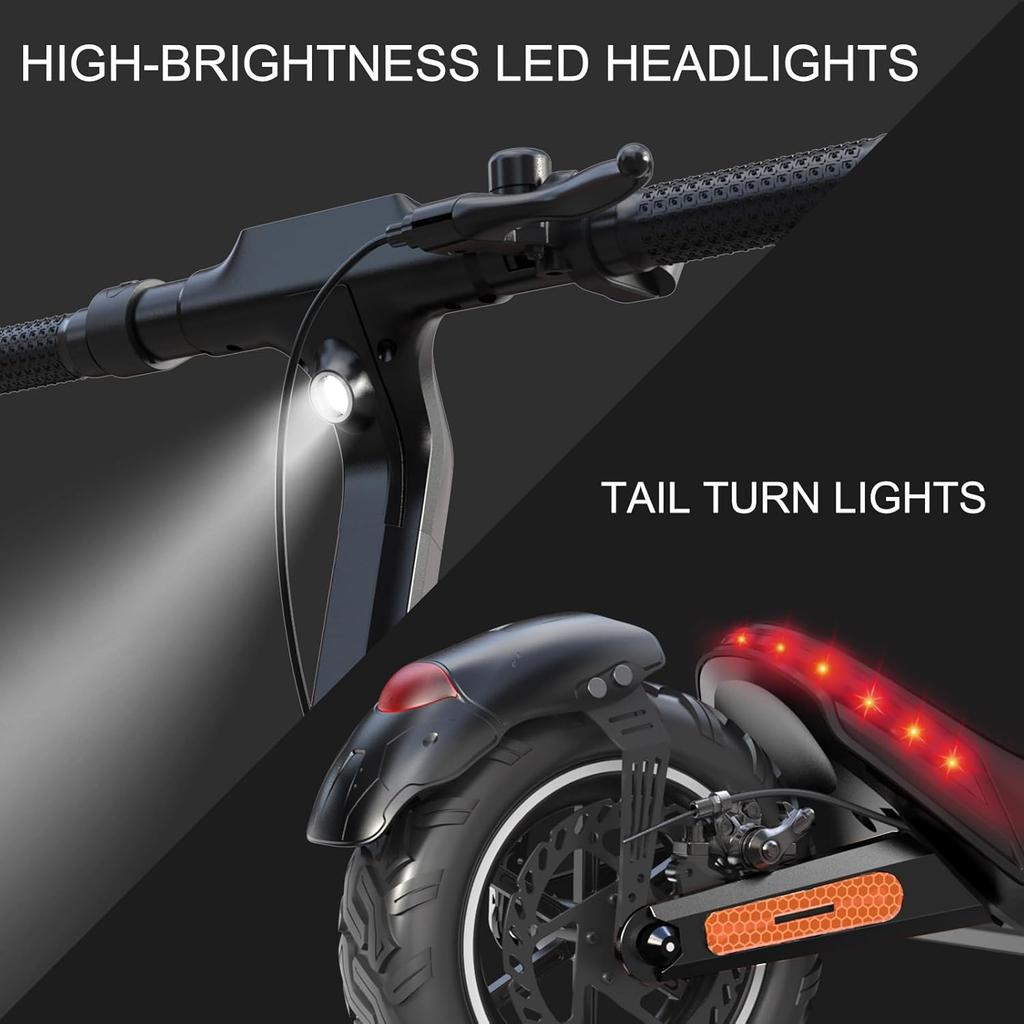 NANROBOT Electric Scooters for Adults 500W 10Inch 48V 10.4AH Battery