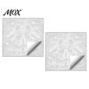 Durable Window Film for Parties Christmas Bell Sticker, PVC Decals with Snowflake Bow Patterns Modern Home Accents Holiday Decoration, Waterproof