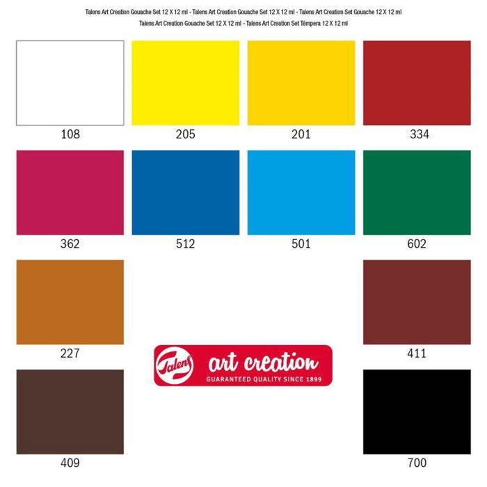 Set Gouache - ARTCREATION - Expression - 12x12 ml - Avancé - Mixte