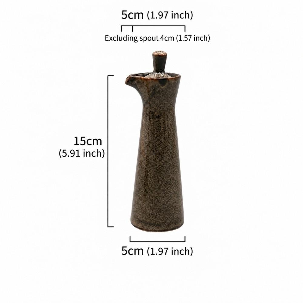 Keramik-Ölflasche Retro-Gewürzglas Küchengerät Essigtopf Küche