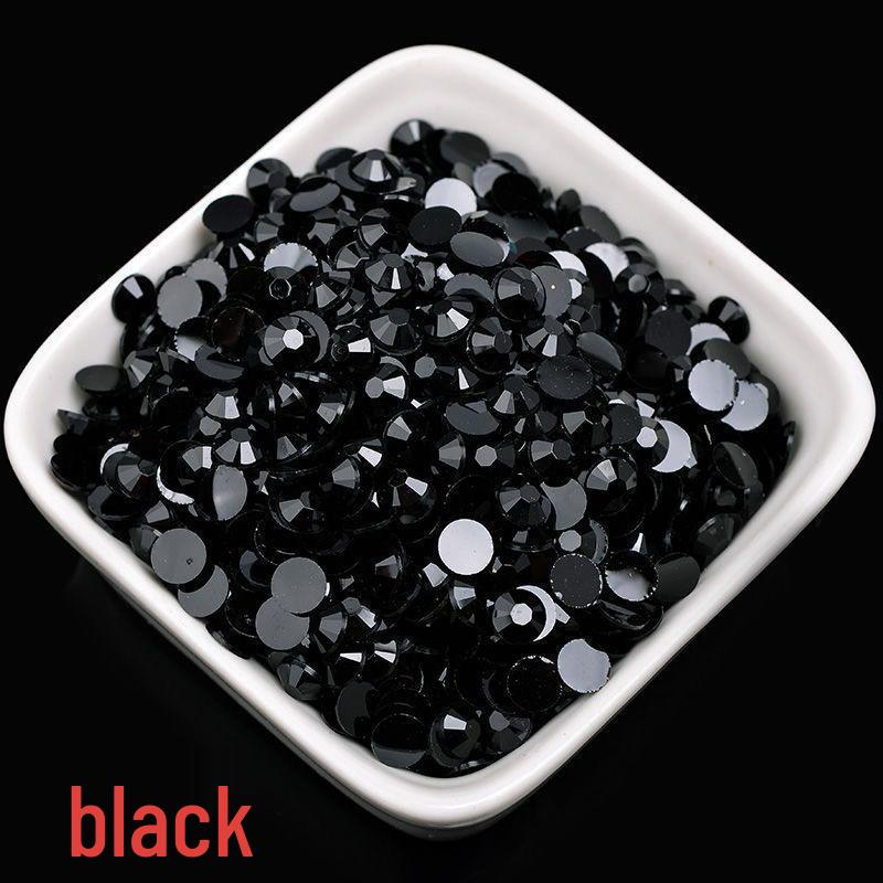 2-6mm Round Flatback Resin Rhinestones for DIY Phone Cases & Nail Art - Imitation Austrian Design