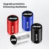 4Pcs Sports Alloy Car Tire Valve Stem Caps For Jeep Renegade Wrangler JK JL Grand Dustproof Wheel Air Valve Cover Accessory