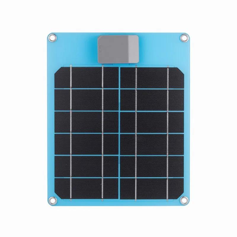 5W 5V Power Solar Charging Pad USB Output Cell Phone Outdoor Solar Charger Outdoor Portable Hangable Mobile