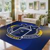 Everton Football Design Crystal Velvet Rug Soft Decorative Mat for Bedroom Entrance