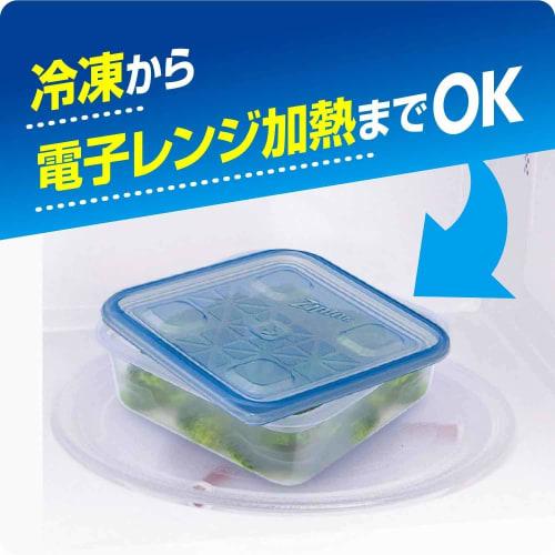Asahi Kasei Home Products Bento Boxes, Containers, Storage Containers, Rectangular, 4 Boxes (2 Boxes x 2), 300ml
