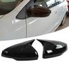 Pair Rr View Mirror Protective Covers Left Right Snap In Replacement for MK6 2018+(Glossy Black )