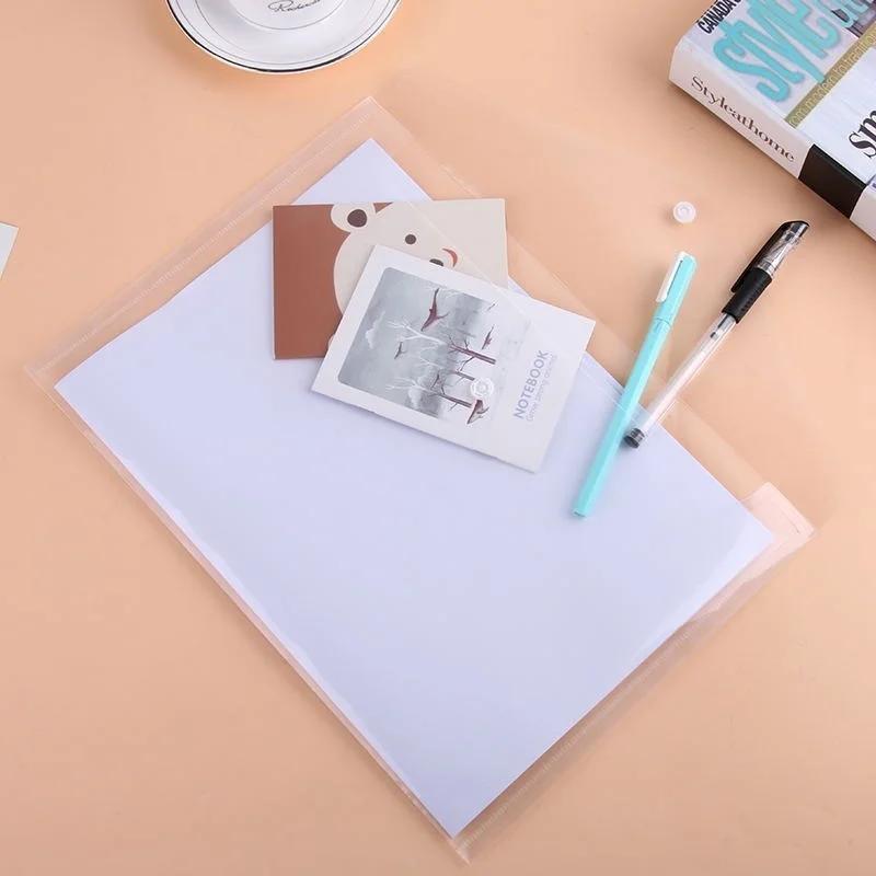 10 ks/sada Nejlepší průhledné plastové A4 obálky na dokumenty Taška Obálky na dokumenty Složky Průhledné Kancelářské školní potřeby