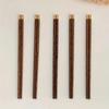 Reusable Natural Wooden Chopsticks Red Sandalwood Chopsticks Antibacterial Anti-mildew High Temperature Solid Wood Chopsticks