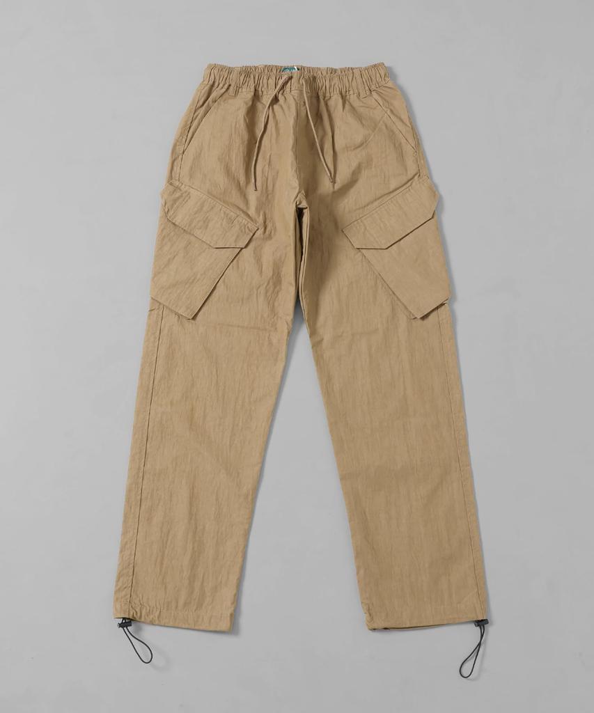 Cliff Mayer Men's Medium Cotton Nylon Easy Cargo Pants, Beige