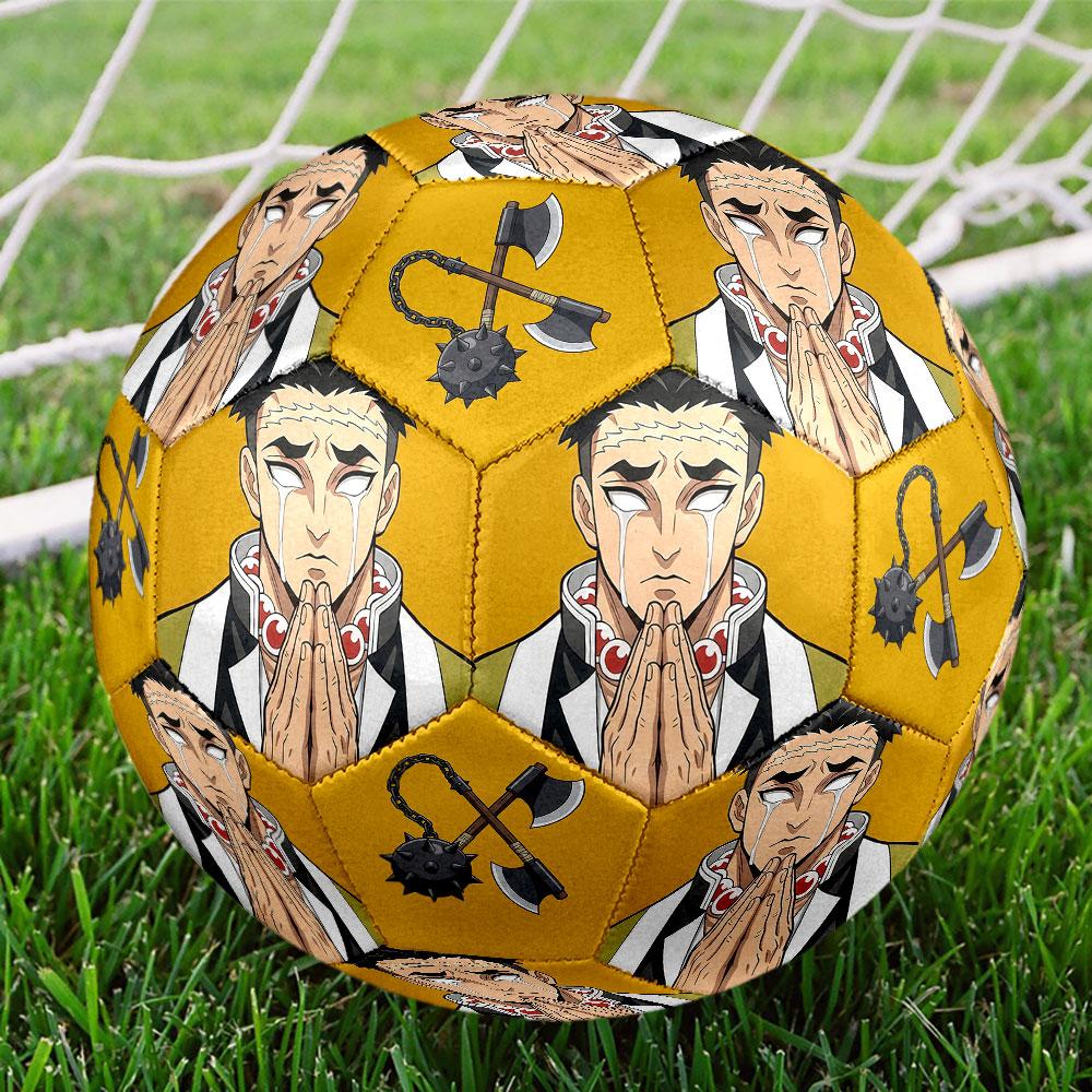 1pc Demon Slayer Kimetsu no Yaiba Soccer Ball Size 5 Indoor Soccer Ball Fashion Colorful Backyard Game - Great For Sports Fans Gift HE20