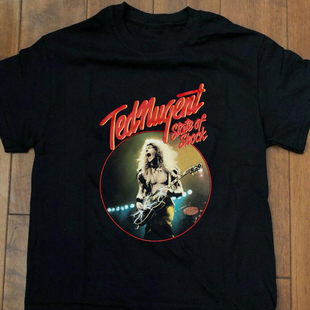 Ted Nugent Short Sleeve Gift For Fan Black All Size Shirt Unisex T-Shirt XL