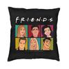 Luxury Friends Classic Tv Show Throw Pillow Case Home Decorative Custom Square Cushion Cover 45X45 Pillowcover For Sofa