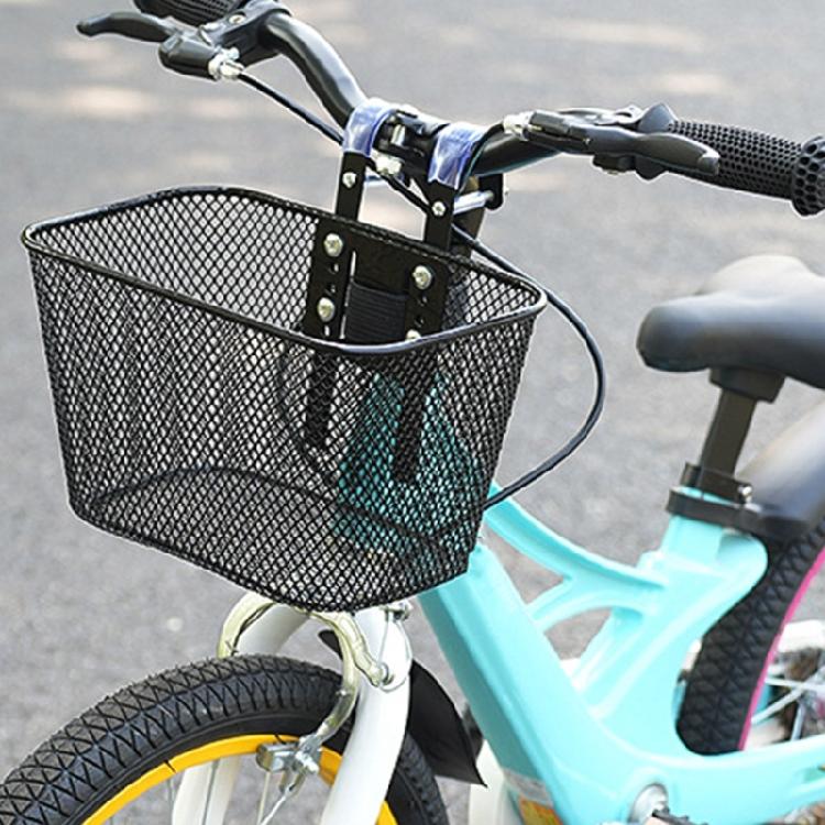 Detachable Childrens Bikes Front Handlebars Basket Metal Tricycle Basket Bicycles Basket Gift for Girl and Boy