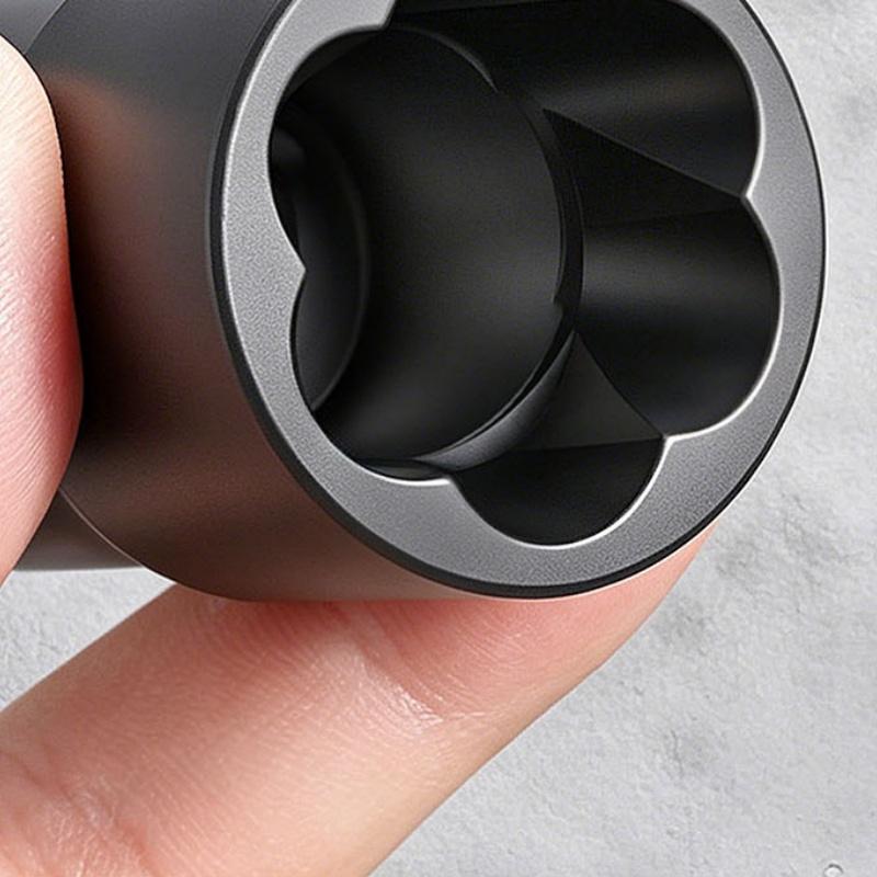 High Hardness 1/2 Inch Drive Reverse Thread Nut Extractor Set Broken Bolt Remover Socket Tool for Motorcycle Auto Repair