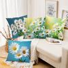 Beautiful Daisy Printed Cushion Covers for Home Decor Polyester Pillowcase, Sofa Decorative Cushion Cov Headboard Pillow
